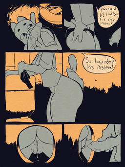 anthro anus bathroom bottomless bottomless_female butt clothed clothing dialogue duo female female_focus genitals glory_hole imminent_sex licking male male/female oral penile penis penis_lick public_restroom removing_panties restroom_stall sex solo_focus speech_bubble tail text toilet tongue vulva ev_bright cartoon_network the_amazing_world_of_gumball nicole_watterson domestic_cat felid feline felis mammal 3:4 absurd_res comic english_text hi_res