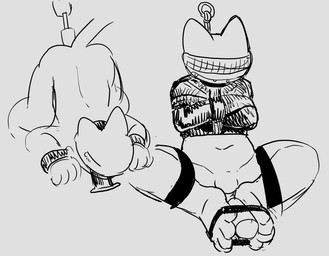ambiguous_gender anthro bdsm blindfold bondage bound restraints solo straitjacket kigoh-neko kigoh domestic_cat felid feline felis mammal