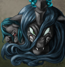 angry bodily_fluids crying female feral solo tears nekubi friendship_is_magic hasbro my_little_pony queen_chrysalis_(mlp) arthropod changeling_(mlp) 2014 source_request