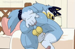 anal anal_fingering anal_masturbation anal_penetration anthro anthro_penetrated anus backsack balls barazoku bed bedding bedroom bent_over big_balls big_butt big_muscles bite biting_lip biting_own_lip butt claws clenched_teeth close-up dialogue erection eyebrows fingering fingering_self fur furniture genitals hamstrings hand_on_butt humanoid_genitalia humanoid_penis inside looking_pleasured male male_penetrated masturbation moan muscular muscular_anthro muscular_male music narrowed_eyes nude on_one_leg penetration penile penile_masturbation penis penis_grab perineum pillow self_bite solo sound_effects standing stretched_anus teeth text thick_thighs tuft huskero sound_warning bluey_(series) bandit_heeler australian_cattle_dog canid canine canis cattledog domestic_dog herding_dog mammal pastoral_dog 2025 2d_animation animated english_text frame_by_frame high_framerate long_playtime sound subtitled url webm