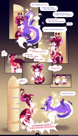 anthro bdsm bondage bound dialogue ear_piercing ear_ring eyebrows eyelashes feathers floating fluffy fluffy_tail hair laugh male male/male markings mischievous_smile multicolored_body nude piercing red_hair restraints ring_piercing rope rope_bondage tail thinking tickle_tourture tied_hair tribal tribal_markings kemotobi mythology risha_(kemotobi) tobiki_(kemotobi) domestic_ferret dragon mammal mustelid musteline mythological_creature mythological_scalie scalie true_musteline weasel 2017 comic hi_res trans_(lore) trans_woman_(lore)