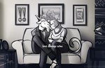 anthro award bovid_horn canon_couple caprine_horn clothing cuddling duo female framed_picture goat_horn group_picture horn inside internal lamp male married_couple nose_to_nose pictures predator/prey romantic romantic_couple tail tail_tuft text trophies trophy trophy_necklace tuft bgn animalympics kit_mambo rene_fromage bovid caprine felid goat lion mammal pantherine english_text