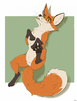 black_nose black_pawpads cheek_tuft claws crotch_tuft dipstick_tail facial_tuft featureless_crotch feral fluffy fluffy_tail fur gloves_(marking) leg_markings looking_at_viewer lying male markings mouth_closed nude on_back one_leg_up orange_body orange_fur orange_tail pawpads paws pointy_ears prick_ears raised_leg ribs smile smiling_at_viewer snout socks_(marking) solo tail tail_markings tan_body tan_fur tan_tail_tip tuft whiskers jimfoxx the_wild_robot fink_(the_wild_robot) canid canine fox mammal red_fox true_fox 2025 hi_res signature