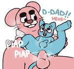 adult_on_young age_difference anal anal_penetration anthro balls bodily_fluids buckteeth cum cum_drip cum_in_ass cum_in_mouth cum_inside cum_on_balls cum_on_face cum_on_penis cumshot dripping duo ejaculation father_dom_son_sub father_penetrating_son feet genital_fluids genitals happy looking_pleasured male male/male mohawk onomatopoeia overweight overweight_anthro overweight_male penetration penis sitting size_difference sound_effects spread_legs spreading teeth text toes young young_anthro young_male younger_penetrated nubby cartoon_network the_amazing_world_of_gumball gumball_watterson richard_watterson domestic_cat felid feline felis lagomorph leporid mammal rabbit father_(lore) father_and_child_(lore) father_and_son_(lore) incest_(lore) parent_(lore) parent_and_child_(lore) parent_and_son_(lore) son_(lore)