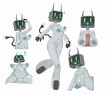 big_breasts breast_play breasts disembodied_penis duo female genitals heart_symbol machine male male/female multiple_poses not_furry nude penis pose pussy screen screen_face sex simple_background tail titfuck white_background miliandpaint humanoid robot robot_humanoid absurd_res hi_res