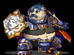 anthro belly blue_hair cape clothing facial_hair fur hair male mature_male mustache navel overweight overweight_male shield solo sprite sprite_art white_body white_fur nanadragon4 crave_saga aegis_(crave_saga) bear mammal polar_bear ursine 4:3 alpha_channel digital_media_(artwork) pixel_(artwork)