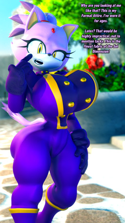 accessory anthro big_breasts black_nose bodysuit boots breasts butt clothed clothing eyelashes fabric female footwear forehead_gem fur gem gloves hair hair_accessory hair_tie handwear holidays looking_at_viewer military_uniform open_mouth purple_body purple_bodysuit purple_clothing purple_fur purple_hair purple_skinsuit shoes silk_clothing skinsuit small_waist solo tail teeth teeth_showing text thick_thighs tight_clothing uniform wide_hipped_female wide_hips yellow_eyes palisal april_fools'_day meatcorp sega sonic_the_hedgehog_(series) blaze_the_cat domestic_cat felid feline felis mammal 2024 3d_(artwork) 4k 9:16 absurd_res blender_(artwork) digital_media_(artwork) english_text hi_res