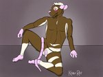 2020 4_fingers 4_toes anthro arm_on_knee balls bent_knees bent_legs biped blush brown_body brown_fur buckteeth casual_nudity chest_tuft claws colored_sketch digital_drawing_(artwork) digital_media_(artwork) ears_down feet finger_claws fingers flaccid fur genitals hair hi_res humanoid_genitalia humanoid_penis knee_up leg_markings male mammal markings midsection murid murine navel nude pecs penis pink_ears pink_feet pink_hands pink_nose pink_penis pink_tail pinup pivoted_ears pose rat rodent sarahratte shaded shy shy_expression shy_smile sitting sketch small_penis socks_(marking) socks_the_rat_(character) solo tail tail_around_leg tail_on_foot tail_on_leg teeth toes tuft whiskers white_balls white_hair white_markings
