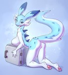 anthro anthrofied arched_back arm_tuft back_groove bent_over big_breasts blue_body blue_eyes blue_fur breast_rest breast_squish breasts butt cheek_tuft dipstick_ears ear_markings elbow_tuft facial_tuft female fluffy fur genitals head_tuft ice_box leg_tuft long_neck long_tail looking_at_viewer looking_back looking_back_at_viewer markings multicolored_ears neck_tuft pawpads pose presenting presenting_hindquarters pussy raised_tail shoulder_tuft snowflake solo spikes squish tail tail_tuft tuft rediska600 palworld pocketpair chillet pal_(species) 2024 absurd_res hi_res