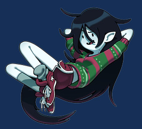 bite_mark bite_mark_on_neck black_hair bottomwear breasts clothed clothing dot_eyes fanged_bite_mark fanged_bite_mark_on_neck fangs female floating footwear hair humanoid_pointy_ears long_hair not_furry open_mouth pointy_ears shoes shorts simple_eyes smile sneakers socks solo sweater teeth toony topwear discount-supervillain adventure_time cartoon_network marceline_abadeer humanoid mammal vampire alpha_channel digital_media_(artwork)