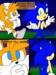 absurd_res amatsucat anthro blue_body blue_eyes canid canine comic comic_sans dialogue duo english_text eulipotyphlan fox green_eyes hedgehog hi_res male male/male mammal miles_prower sega sonic_the_hedgehog sonic_the_hedgehog_(series) text