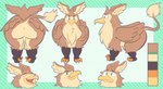 4_legs beak brown_body brown_feathers butt chest_tuft claws feathers feet feral green_eyes male quadruped solo tail toe_claws tuft wings wings_folded alepawski mythology villie_(impulse8) avian gryphon mythological_avian mythological_creature 2024 absurd_res hi_res model_sheet