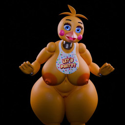 5_fingers anthro areola beak bib big_areola big_breasts black_background blue_eyes bouncing_breasts breasts casual_nudity curvy_figure eyebrows female fingers front_view genitals glistening glistening_body huge_breasts huge_thighs laugh machine navel nipple_dip nipples non-mammal_breasts non-mammal_navel non-mammal_nipples non-mammal_vulva open_mouth orange_areola orange_nipples purple_eyelids raised_eyebrow simple_background solo standing text thick_thighs voluptuous voluptuous_anthro voluptuous_female vulva wide_hips yellow_body lpyro9 mipsmiyu_(modeler) five_nights_at_freddy's five_nights_at_freddy's_2 scottgames runaboo_chica toy_chica_(fnaf) animatronic avian bird chicken galliform phasianid robot robot_anthro 1:1 3d_(artwork) 3d_animation animated digital_media_(artwork) english_text high_framerate no_sound short_playtime video