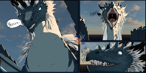 anthro duo female feral jumping macro male male/female mawplay micro mouth_shot open_mouth prince royalty silly text throat tongue uvula vore what z3r0_gt european_mythology mythology netflix red_bull the_dragon_prince queen_zubeia archdragon canid canine canis dragon mammal mythological_creature mythological_scalie scalie western_dragon wolf 3d_(artwork) blender_(artwork) blender_eevee_(artwork) comic digital_media_(artwork) english_text hi_res