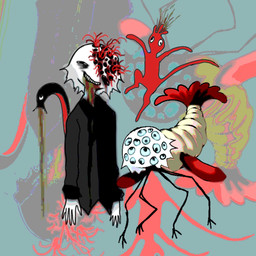 15_eyes ambiguous_feral ambiguous_gender black_clothing black_jacket black_topwear blue_sclera bodily_fluids body_fur clothing colored_sclera colored_skin feral flying fur gore group hole_in_head holes_in_body horror_(theme) jacket multi_eye narrowed_eyes parasite red_body red_skin red_tail smile surrealism tail teeth topwear trypophobia vomit vomiting what white_body white_fur jejejunum pest's_abomination arthropod humanoid insect unknown_species worm 1:1 absurd_res hi_res sketch
