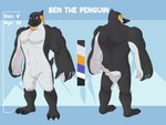 4_fingers anthro beak biceps big_muscles feathers fingers male muscular muscular_anthro muscular_male pecs solo donttouchmylasagna ben_the_penguin avian bird humanoid king_penguin penguin 4:3 hi_res