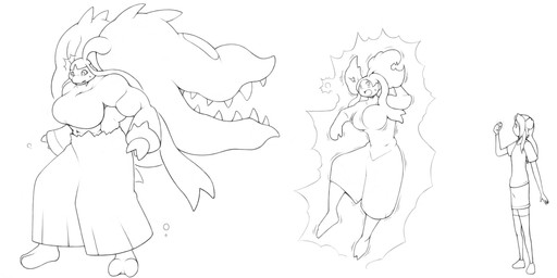 base_one_layout basic_sequence big_breasts bottomwear breast_expansion breasts clothed clothing expansion female footwear growth hair linear_sequence muscle_growth muscular muscular_female one_row_layout shoes simple_background skirt solo standing surprised three_frame_image three_frame_sequence transformation transformation_sequence white_background nken nintendo pokemon generation_6_pokemon human mammal mega_evolution mega_mawile pokemon_(species) 2017 7:3 hi_res monochrome right_to_left sequence