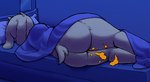 bed big_butt butt fart fart_cloud female furniture lying nude on_bed on_side pillow rear_view sleeping solo thick_thighs under_covers jubb undertale undertale_(series) toriel boss_monster_(undertale) bovid caprine goat mammal 2021 digital_media_(artwork) signature