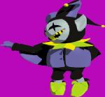 blue_body blue_skin clothed clothing dancing gloves handwear hat headgear headwear humanoid_pointy_ears jester legwear looking_at_viewer male not_furry open_mouth pointy_ears simple_background smile solo teeth yellow_teeth fissionmetroid101 deltarune epic_games fortnite undertale_(series) jevil_(deltarune) darkner humanoid imp 2018 2d_animation 3d_(artwork) 3d_animation animated digital_media_(artwork) low_res meme short_playtime