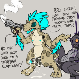 after_murder balls blood blue_hair bodily_fluids colored_blood corpse cum cum_on_penis death dialogue duo erection genital_fluids genitals gore gore_focus gun hair male male/male male_death penis purple_blood ranged_weapon shot_in_head snuff text unusual_blood unusual_bodily_fluids weapon runawaydanish halo_(series) microsoft xbox_game_studios alien kig-yar ruuhtian sangheili scalie 1:1 english_text
