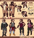 anthro band_merch bottomwear brown_body brown_fur clothed clothing collar denim denim_bottomwear denim_clothing ear_piercing ear_ring eyes_closed eyewear facial_piercing fur glasses hoodie jeans looking_at_viewer male markings multiple_poses muscular muscular_male nipple_piercing nipples nose_piercing nose_ring nude open_mouth pants piercing pose red_eyes ring_piercing shirt simple_background smile solo spots spotted_body spotted_fur tank_top text tongue tongue_out topwear ryanyeen chainsaw_man pink_floyd ryan_santana hyena mammal absurd_res digital_media_(artwork) english_text hi_res model_sheet