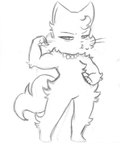 anthro biceps butt female flexing fur gem hand_on_hip jewelry necklace pearl_(gem) pearl_necklace pose solo standing tail whistling young young_anthro young_female etchgerbil bittersweet_candy_bowl daisy_(bcb) domestic_cat felid feline felis mammal ragamuffin_cat rex_(cat) selkirk_rex black_and_white digital_drawing_(artwork) digital_media_(artwork) full-length_portrait line_art monochrome portrait three-quarter_portrait young_(lore)