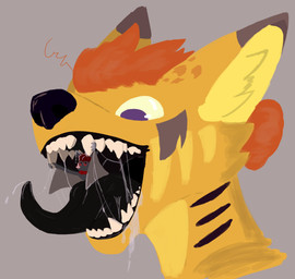ambiguous_gender ambiguous_pred anthro anthro_pred black_body black_nose black_tongue bodily_fluids body_in_mouth brown_body clothing collar dipstick_ears dripping drooling duo ear_markings extreme_size_difference facial_markings fangs feet_first female feral forced fur gaping_mouth grey_background grey_body grey_fur grey_hair hair head_markings imminent_vore in_mouth inner_ear_fluff larger_pred long_tongue macro male male/male male_pred male_prey markings mawplay micro mouth_play mouth_shot multicolored_ears nude open_mouth oral_vore orange_body orange_fur orange_hair partially_inside purple_eyes red_body red_eyes red_fur red_hair red_tongue saliva saliva_drip saliva_on_tongue saliva_string sharp_teeth simple_background size_difference smaller_anthro smaller_male smile soft_vore stripes tail teeth tongue tongue_out tuft unwilling_prey uvula vore white_body white_hair yellow_body yellow_eyes yellow_fur yellow_sclera k441z tom_(k441z) aquatic canid canine canis felid fish fox hybrid mammal shark wolf