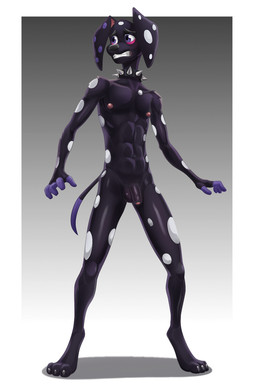 aged_up anthro balls collar collar_only eye_bags flaccid genitals inverted_color male multicolored_body nervous nipples nude penis shy simple_background solo spiked_collar spikes dal101strefan 101_dalmatian_street 101_dalmatians disney dante_(101_dalmatians) canid canine canis dalmatian domestic_dog mammal hi_res