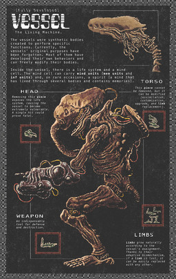 ambiguous_gender cable horror_(theme) label not_furry open_mouth proboscis_(anatomy) science_fiction solo standing teeth text trunk_(anatomy) unusual_anatomy weapon wire plastiboo godhusk the_hand_(godhusk) biomechanical humanoid vessel_(godhusk) english_text