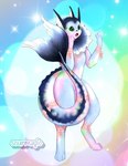 anthro blue_body blue_fur female fur gem gender_transformation green_body green_eyes green_fur jewelry lace latex markings pearl_(gem) pink_body pink_fur purple_body purple_fur ribbons solo speckles star star_(marking) transformation yellow_body yellow_fur sourmagic nintendo pokemon eeveelution generation_1_pokemon pokemon_(species) vaporeon hi_res pastel_theme