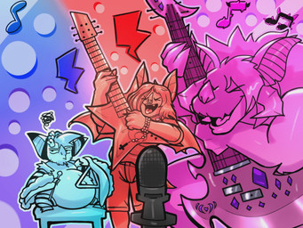 annoyed anthro diamond_(gem) electric_guitar gem group guitar hair male male/male microphone_stand musical_instrument musical_note musical_symbol neck_tuft percussion_instrument plucked_string_instrument rock_band ruffleztheampharos size_difference string_instrument symbol triangle_(musical_instrument) tuft suchlambada17 nintendo pokemon neeco_neecoola bat goo_creature hybrid mammal pokemon_(species) species_request 4:3 hi_res