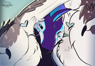animal_genitalia ass_up blush bodily_fluids butt_in_face cloaca cloaca_juice cloaca_juice_on_face cloaca_on_face feathers female female_feral feral feral_on_feral frill_(anatomy) genital_fluids genitals grinding_on_face group male male/female male_feral membrane_(anatomy) membranous_frill raised_tail rubbing tail trio hollyvardia european_mythology mythology hollyvardia_(character) nalmiatthorn_(hollyvardia) saber_(saber15) deinonychus dinosaur dragon dromaeosaurid feathered_dinosaur feathered_scalie mythological_creature mythological_scalie prehistoric_species reptile saurischian scalie theropod tyrannosauroid western_dragon wyvern yutyrannus 2d_animation animated