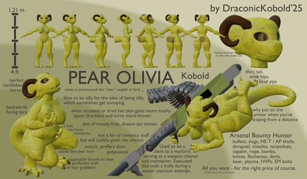 4_fingers 4_toes abdominal_bulge aiming_gun aiming_weapon ammo_belt ammunition anthro areola autocannon backstory big_breasts black_sclera bovid_horn breasts brown_eyes brown_flesh brown_horn caprine_horn chin_scales claws close-up countershading crouching curled_horn curling_tail curling_toes curvy_figure detailed_scales digitigrade draconickobold_(modeler) face_closeup facial_markings fangs feet female fingers foot_thumb freckled_face freckles genitals green_background green_body green_scales gun hand_on_belly hand_on_breast hand_on_bulge head_markings holding_object holding_weapon horn innie_vulva lying markings masturbation nipples nude nude_female one_eye_closed open_mouth pear-shaped_figure penetration pupils ram_horn ranged_weapon scales scope sex_toy short_stack simple_background solo spots spotted_body standing tail tail_fetish tail_masturbation tail_penetration tail_play teeth text thick_thighs toes toying_self unusual_pupils vaginal vaginal_masturbation vaginal_penetration vulva weapon wide_hips yellow_eyes draconickobold pear_(draconickobold) kobold scalie 2025 absurd_res blender_(artwork) detailed digital_media_(artwork) english_text hi_res model_sheet