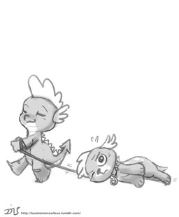 anthro collar collar_tag dragging duo feral leash leash_pull male spiked_collar spikes square_crossover unimpressed john_joseco equestria_girls friendship_is_magic hasbro my_little_pony mythology spike_(eg) spike_(mlp) canid canine canis domestic_dog dragon mammal mythological_creature mythological_scalie scalie monochrome sketch