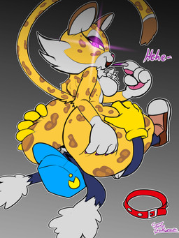 anal anthro big_butt breasts butt clothing countershading duo facesitting female female_on_top fur gloves handwear happy huge_butt looking_at_another looking_at_butt lying male male/female male_rimming_female markings on_back on_top oral rimming sex sitting sitting_on_another spots spotted_body spotted_fur thick_thighs wide_hips jyto bandai_namco kirby_(series) kirby_and_the_forgotten_land klonoa_(series) nintendo clawroline klonoa domestic_cat felid feline felis leopard mammal pantherine 3:4 hi_res