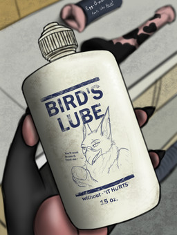 3_fingers ambiguous_gender animal_dildo animal_genitalia animal_penis animal_sex_toy anthro avian_arms beak black_body black_fur blurred_background bottle chest_tuft claws container dildo egg equine_dildo eye_scar facial_scar feet finger_claws fingers first_person_view fur furniture genitals holding_bottle holding_container holding_lube holding_object implied_oviposition lube lube_bottle open_beak open_mouth pawpads paws penetrable_sex_toy penis scar scuted_arms scutes sex_toy sex_toy_background solo talons text toes tuft project76 mythology fyr_(fenrir784) irliana_fearless avali avian bird gryphon mythological_avian mythological_creature 2026 digital_drawing_(artwork) digital_media_(artwork) english_text hi_res meme