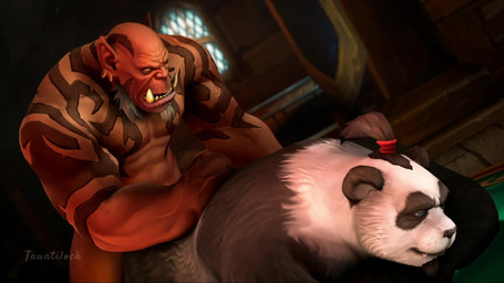 anal anal_penetration anthro anthro_penetrated beard bent_over bouncing_butt butt duo facial_hair fangs from_behind_position fur gasp goatee hair humanoid_on_anthro humanoid_penetrating humanoid_penetrating_anthro male male/male male_on_anthro male_on_humanoid male_penetrated male_penetrating male_penetrating_male moan muscular muscular_humanoid muscular_male muscular_top nipples nude overweight overweight_anthro overweight_bottom overweight_male penetration penile penile_penetration penis_in_ass ponytail sabertooth_(anatomy) sex teeth sound_warning tauntilock blizzard_entertainment warcraft bear humanoid hybrid mammal orc pandaren 16:9 3d_(artwork) 3d_animation animated digital_media_(artwork) hi_res short_playtime sound video widescreen