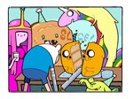 ambiguous_gender birthday_cake cake candle clothing container crown cup dessert female feral food furniture group hat headgear headwear mechanical_arm melee_weapon party_hat princess royalty smile sword table teeth toony weapon discount-supervillain adventure_time cartoon_network cinnamon_bun_(adventure_time) finn_the_human jake_the_dog lady_rainicorn princess_bubblegum tree_trunks candy_people_(at) canid canine canis domestic_dog elephant elephantid food_creature human humanoid mammal proboscidean rainicorn