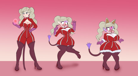 anthro big_breasts blush breast_expansion breasts clothing expansion female forehead_gem gem gloves green_hair hair handwear holding_gem holding_object human_to_anthro legwear on_one_leg pigeon_toed pigtails red_clothing short_stack short_stackification shrinking simple_background size_transformation smile solo species_transformation standing surprised tail thigh_highs transformation flybeeth atlus megami_tensei persona_(series) persona_5 sega sonic_the_hedgehog_(series) ann_takamaki blaze_the_cat domestic_cat felid feline felis human mammal 2023 absurd_res digital_media_(artwork) hi_res sequence