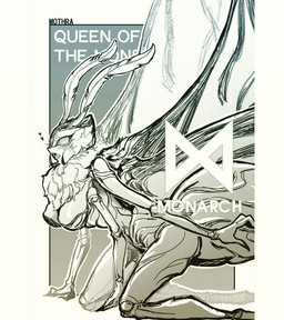 anthro big_breasts breasts female heart_symbol solo chiyau monsterverse mothra_(series) toho mothra arthropod insect lepidopteran moth
