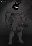 abs anthro balls barazoku big_balls big_muscles big_penis ear_piercing erection genitals glowing glowing_eyes glowing_teeth huge_balls huge_muscles huge_penis huge_thighs looking_at_viewer male manly muscular muscular_anthro muscular_arms muscular_legs muscular_male muscular_thighs nightmare_fuel nude penis piercing saggy_balls sharp_teeth smile solo teeth thick_arms thick_penis thick_thighs vein veiny_penis e-zoid the_backrooms humanoid monster smiler_(the_backrooms) unknown_species absurd_res hi_res