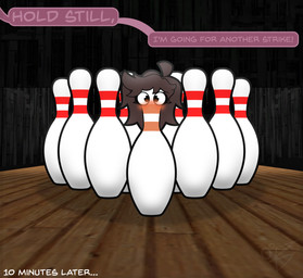 ball bowling bowling_alley bowling_ball bowling_pin inanimate_transformation transformation epsipep garry's_mod roberta_puddin_(epsipep) avian bird kakapo parrot strigopoid hi_res
