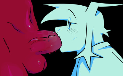 anthro blush clothed clothing fellatio genitals male male/male oral penile penis sex conditional_dnp witchtheghost undertale undertale_(series) asriel_dreemurr asriel_dreemurr_(god_form) boss_monster_(undertale) bovid caprine goat mammal animated hi_res loop