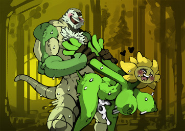 anthro anthro_penetrating anthro_penetrating_humanoid anthrofied arm_grab arm_pull big_breasts biped blush bodily_fluids body_hair breasts butt chest_hair cum duo female female_on_anthro female_penetrated flower forest from_behind_position genital_fluids hanging_breasts happy happy_sex heart_symbol humanoid_on_anthro humanoid_penetrated male male/female male_on_humanoid male_penetrating male_penetrating_female muscular muscular_male nude open_mouth penetration plant pokemorph prison_guard_position sex smile sweat tongue tongue_out tree bittenhard hambor12 nintendo pokemon roland_(hambor12) soleil_(hambor12) chesnaught elemental_creature elemental_humanoid flora_fauna flower_creature flower_humanoid generation_2_pokemon generation_6_pokemon humanoid mammal plant_humanoid pokemon_(species) sunflora 2018 digital_media_(artwork)