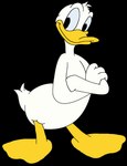 anthro beak crossed_arms feathers looking_at_viewer male nude smile solo tail tail_feathers white_body white_feathers rockybeags07 disney donald_duck anatid anseriform avian bird duck alpha_channel digital_media_(artwork) hi_res