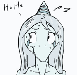 anthro blue_body bodily_fluids female grey_hair hair long_hair looking_away simple_background solo sweat white_background unknown_artist cavemanon_studios goodbye_volcano_high ko_op_(game_developer) snoot_game fang_(gvh) prehistoric_species pterosaur reptile scalie animated low_res thumbnail
