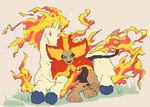 ambiguous/ambiguous ambiguous_gender duo feral fire flaming_hair flaming_mane heart_symbol pseudo_hair pseudo_mane clawlion nintendo pokemon equid equine felid generation_1_pokemon generation_6_pokemon mammal pokemon_(species) pyroar rapidash male_(lore)