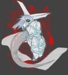 anthro blood bodily_fluids candy_gore crying cybernetics female gore guts intestines machine organs solo tears skushi 20_(skushi) cyborg fish marine shark absurd_res hi_res