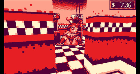 breasts camel_toe crossgender eyes_closed female machine mod screencap sitting smile solo tron_clothing chaoskres five_nights_at_freddy's five_nights_at_frickbear's_(series) five_nights_at_frickbear's_3 scottgames spring_bonnie_(fnaf) animatronic humanoid lagomorph leporid mammal rabbit robot