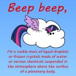 1:1 2013 absurd_res beep_beep cloud english_text equid equine female friendship_is_magic hasbro hi_res horn mammal my_little_pony mythological_creature mythological_equine mythology solo text twilight_sparkle_(mlp) winged_unicorn wings yoshimon1